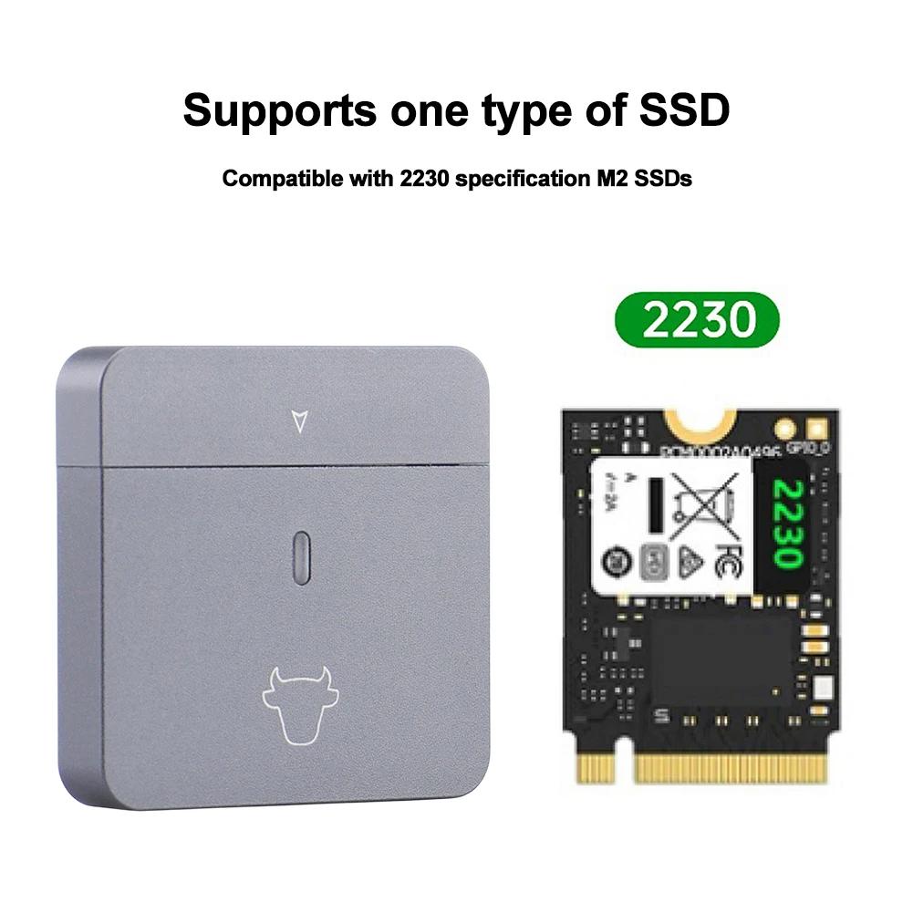 M.2 NVMe 2230 ϵ ̺ ڽ, USB 3.2 Gen2  ָ Ʈ ũ ̽, ÷  ÷  SSD ̽, M2 2230 SSD M Ű